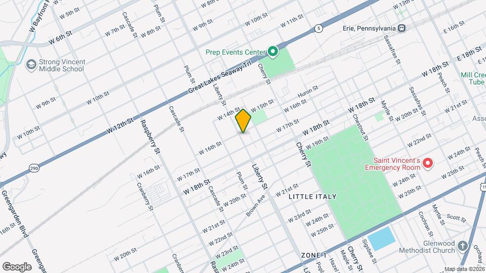 1609 Liberty St Map and Location Details