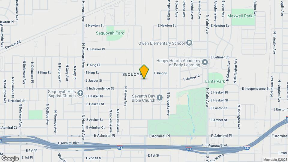 823 N Oswego Ave Map and Location Details