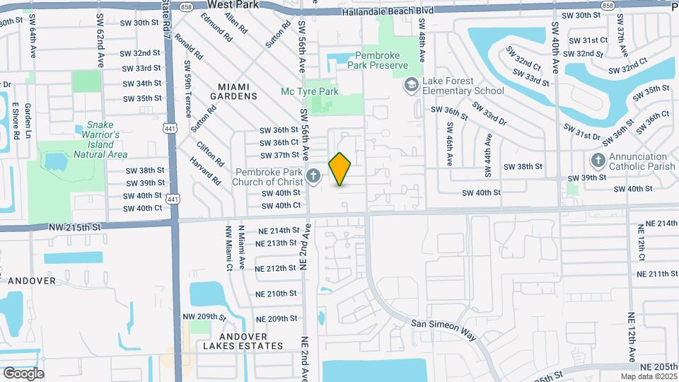 3926 SW 52nd Ave Map and Location Details