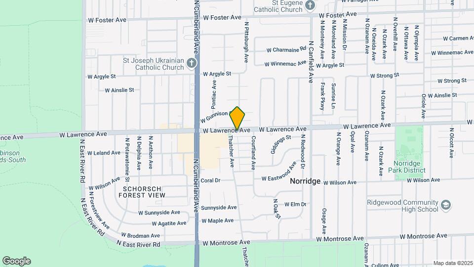 8257 W Lawrence Ave, Unit #3 Mapa y Detalles de la Ubicación