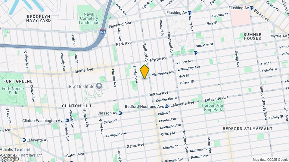 193 Skillman St Map and Location Details