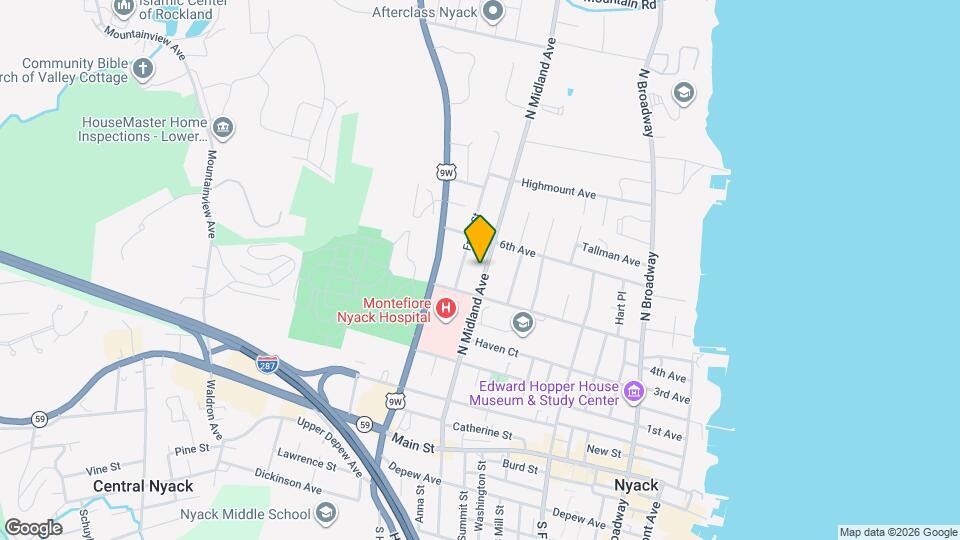 218 N Midland Ave Map and Location Details