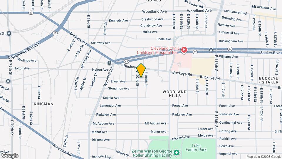10213 Elwell Ave Map and Location Details