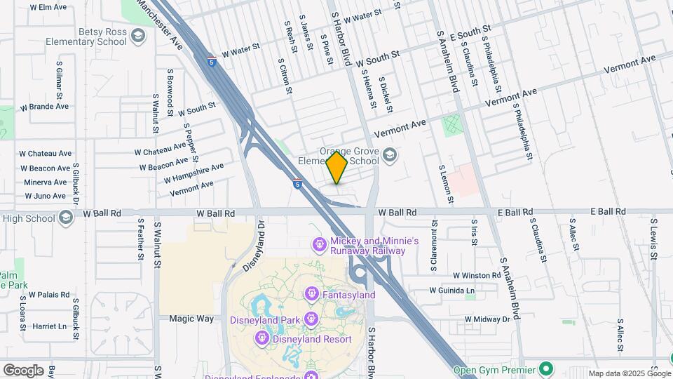 1102 S Citron St, Unit 1 Map and Location Details
