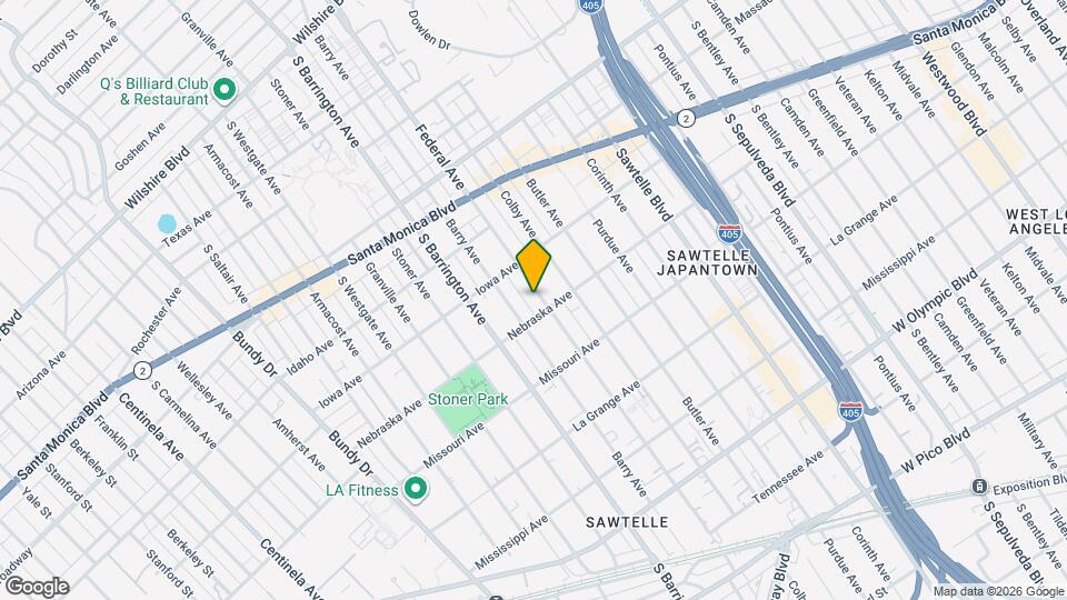 1739 Federal Ave Map and Location Details