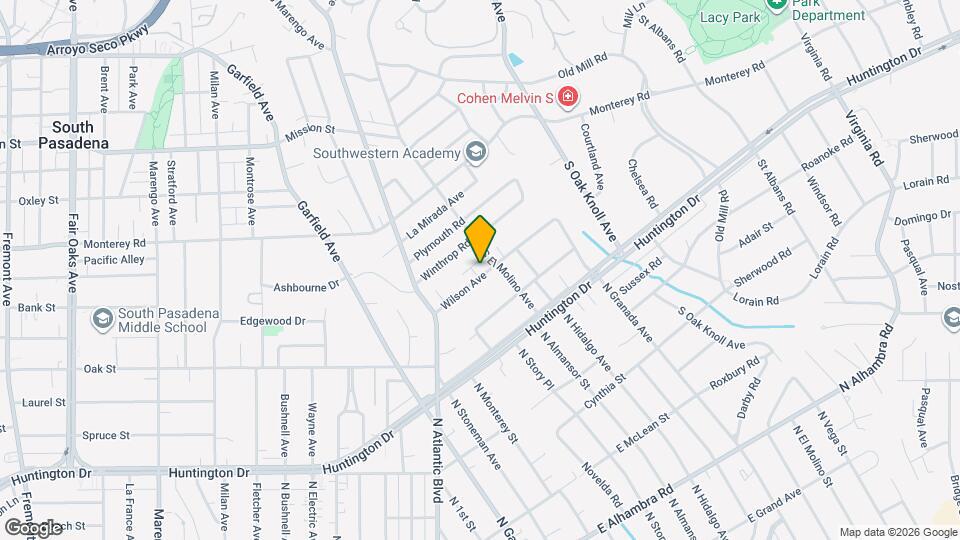 2156 Valentine Pl, Unit ADU Mapa y Detalles de la Ubicación