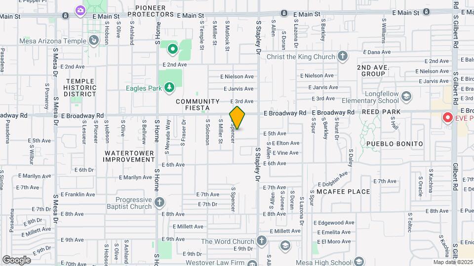 455 S Spencer Map and Location Details