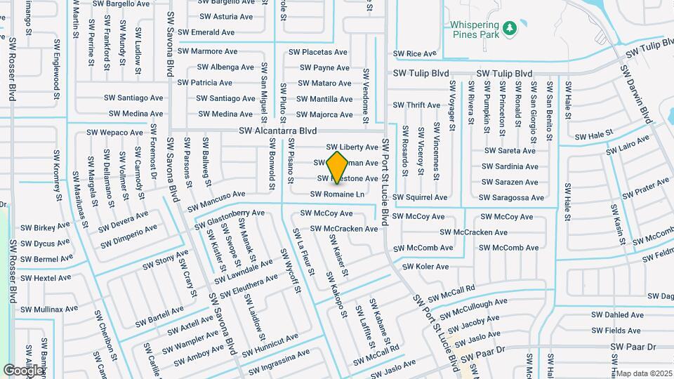 1025 SW Romaine Ln Map and Location Details