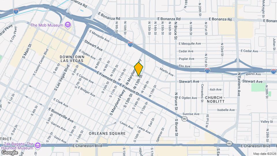 205 N 13th St Map and Location Details