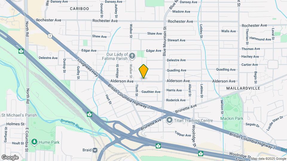 809 Alderson Ave Map and Location Details