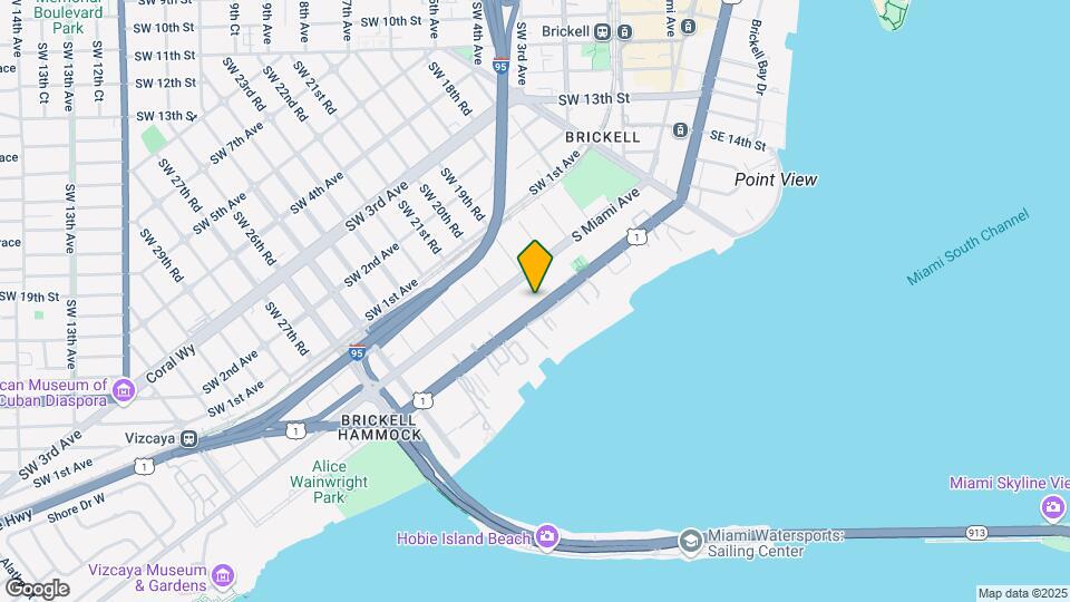 1918 Brickell Ave, Unit 201 Mapa y Detalles de la Ubicación