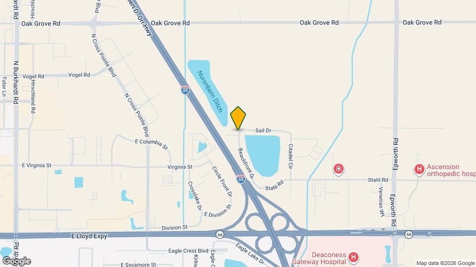 708 Beachfront Dr Map and Location Details