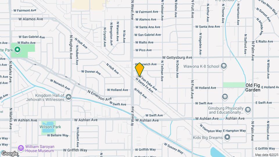 4461 N Van Dyke Ave Map and Location Details