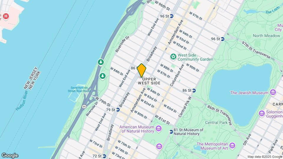 210 W 85th St Mapa y Detalles de la Ubicación