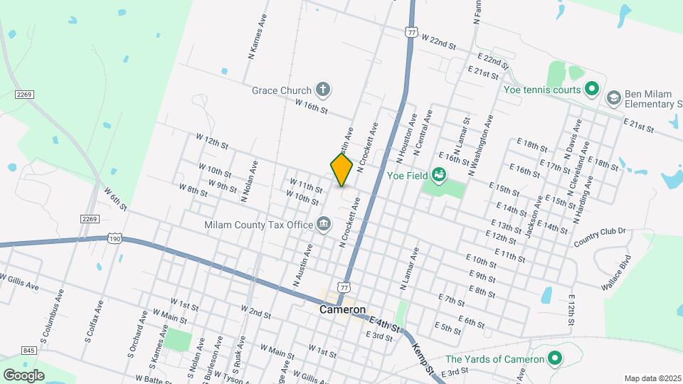 1100 N Crockett Ave Map and Location Details