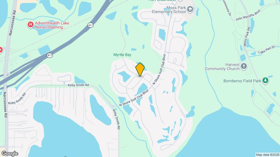 9724 Myrtle Creek Ln Map and Location Details