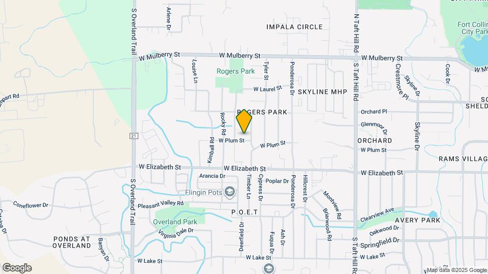 2516 W Plum St Map and Location Details