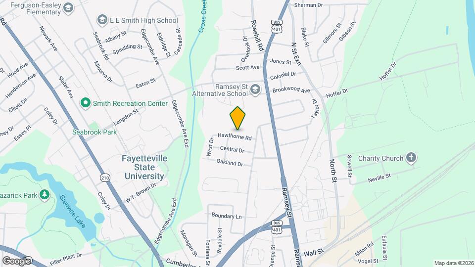 216 Hawthorne Rd Map and Location Details