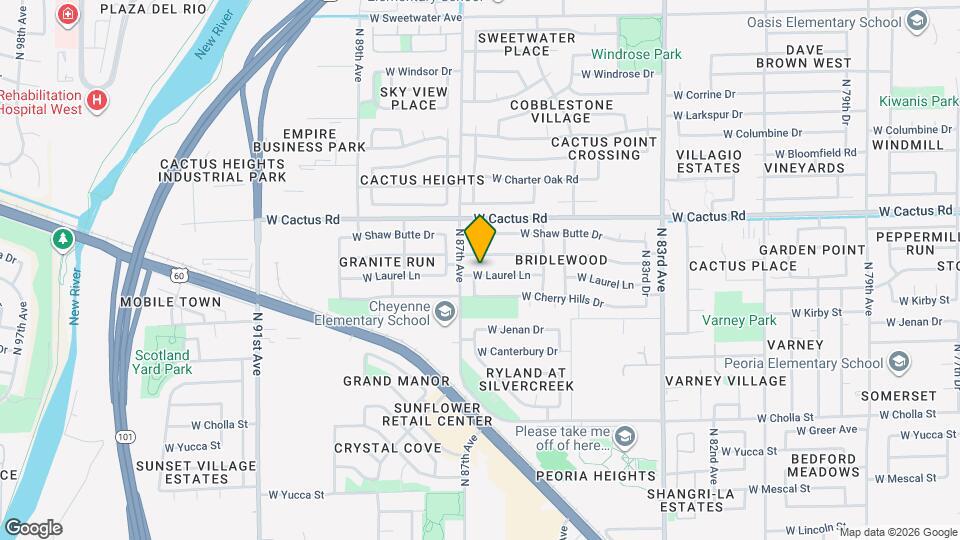 8642 W Laurel Ln Map and Location Details