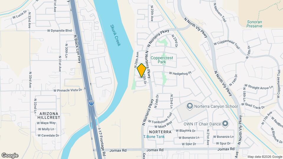 2510 W Bent Tree Dr Mapa y Detalles de la Ubicación