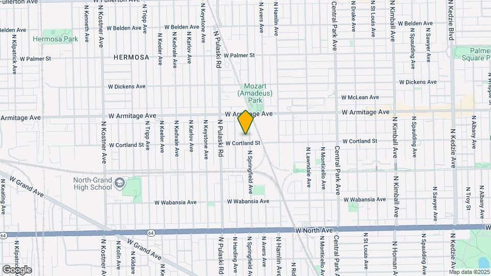 3900 W Cortland St Map and Location Details