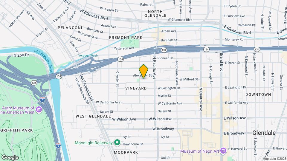 537 W Milford St, Unit B Mapa y Detalles de la Ubicación