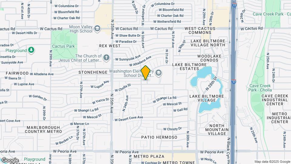 3240 W Cholla St Map and Location Details
