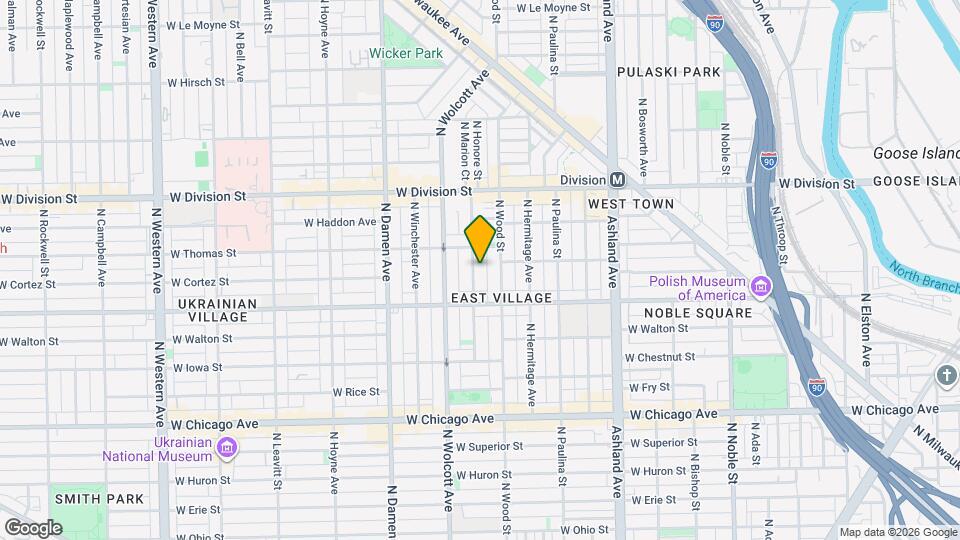 1037 N Honore St, Unit J04P Mapa y Detalles de la Ubicación