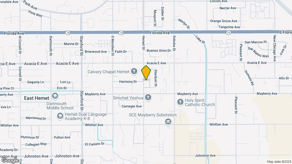 26158 Hemet St Map and Location Details