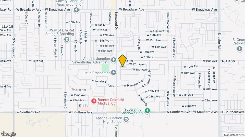 1719 S Pinto Dr Map and Location Details