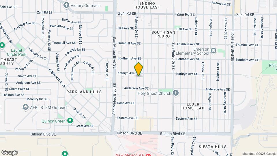 1010 Palomas Dr SE Map and Location Details