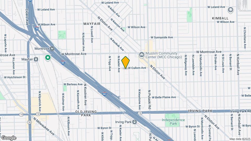 4151-57 W Cullom Map and Location Details