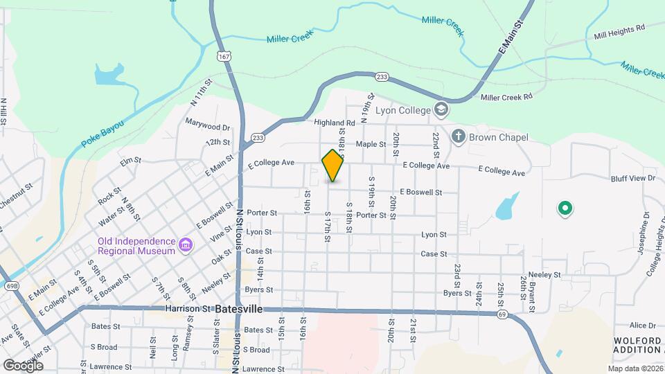 385 S 17th St Map and Location Details