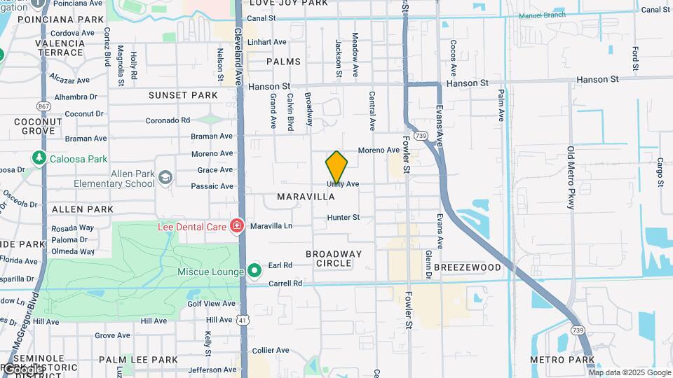 2232 Unity Ave Map and Location Details