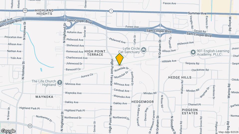 3786 Rosedale Dr Map and Location Details