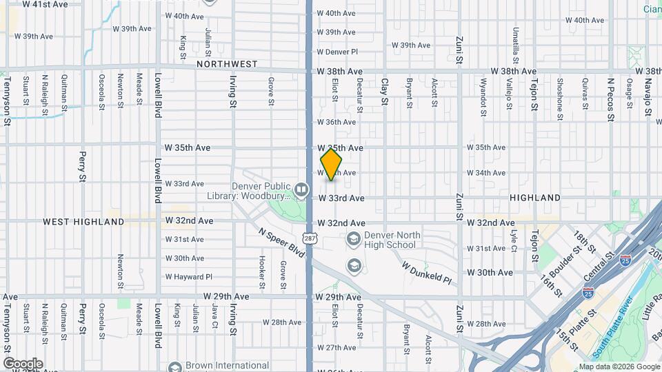 3327 Eliot St Map and Location Details