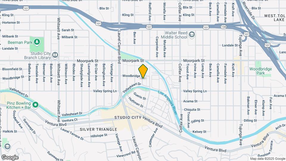 4224 1/2 Gentry Ave, Unit 4224 Gentry Ave Map and Location Details