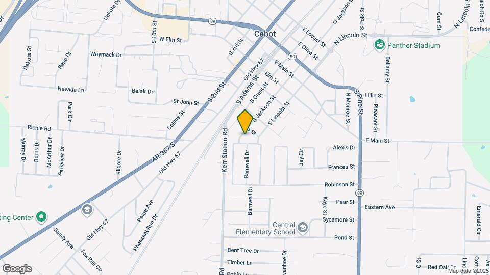 607 S Jackson St Map and Location Details