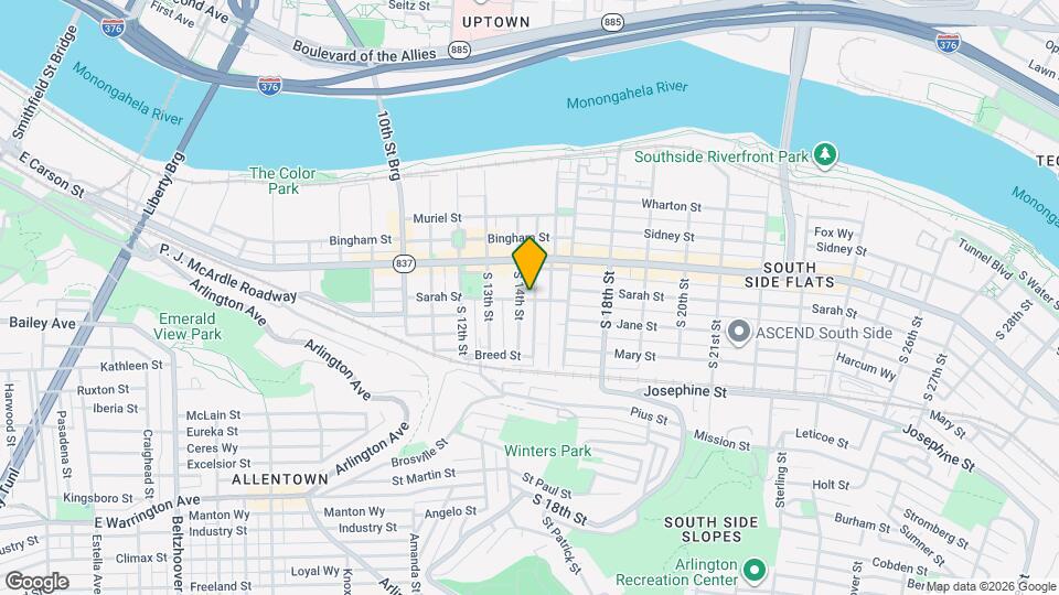 110 S 15th St Map and Location Details