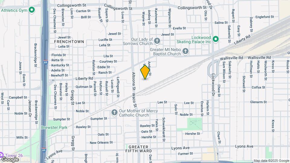 4416 Quitman St Map and Location Details
