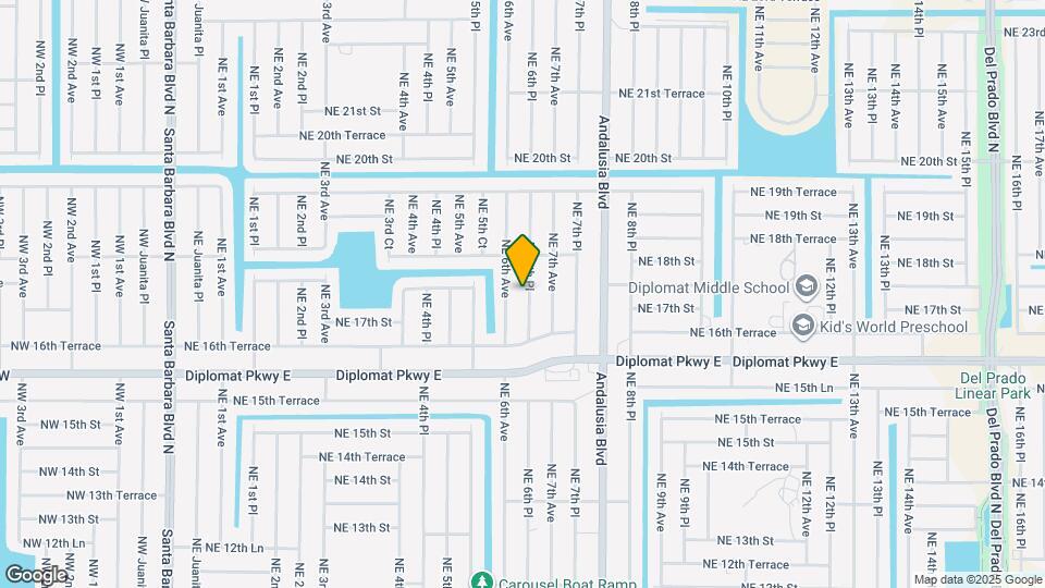 1716 NE 6th Pl Map and Location Details