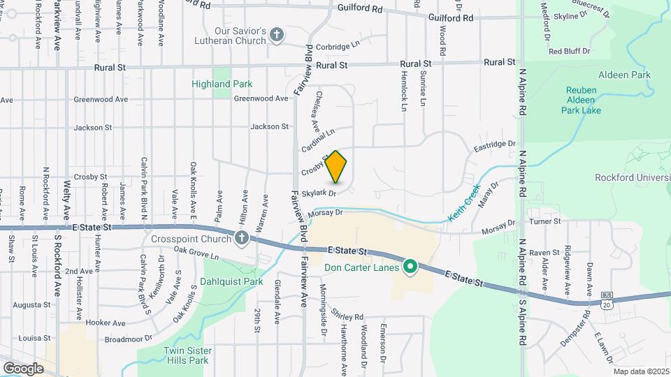 210 Skylark Dr Map and Location Details