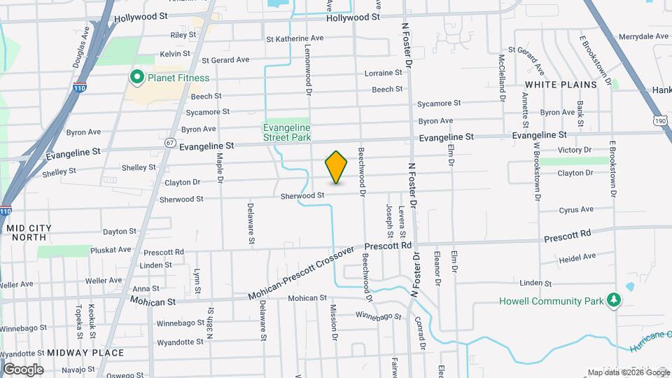 4433 Sherwood St Mapa y Detalles de la Ubicación