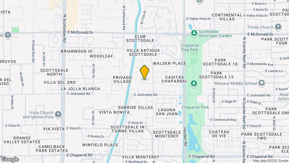 7730 E Buena Terra Way, Unit SI ID1558651P Mapa y Detalles de la Ubicación