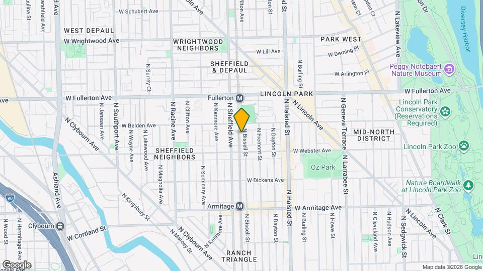 2234 N Bissell St Mapa y Detalles de la Ubicación