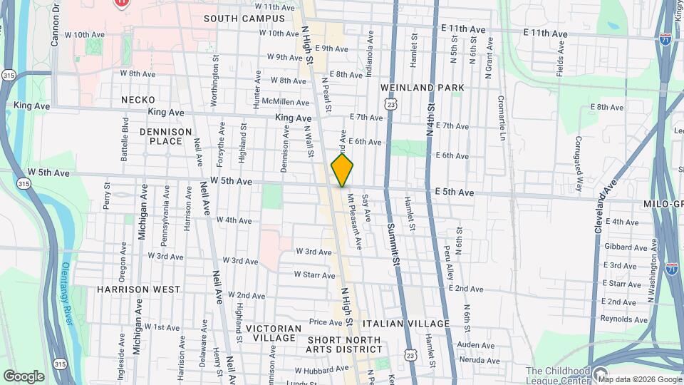 21 E 5th Ave Mapa y Detalles de la Ubicación