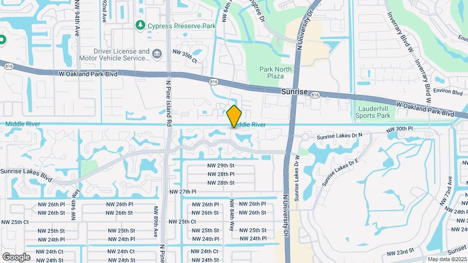 8220 Sunrise Lakes Blvd-Unit -302 Map and Location Details