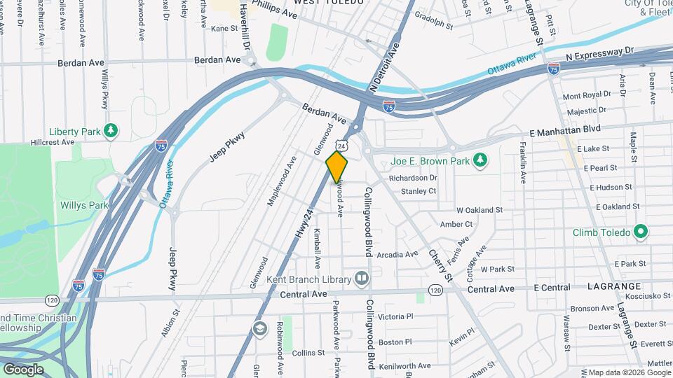 3337 Parkwood Ave Map and Location Details