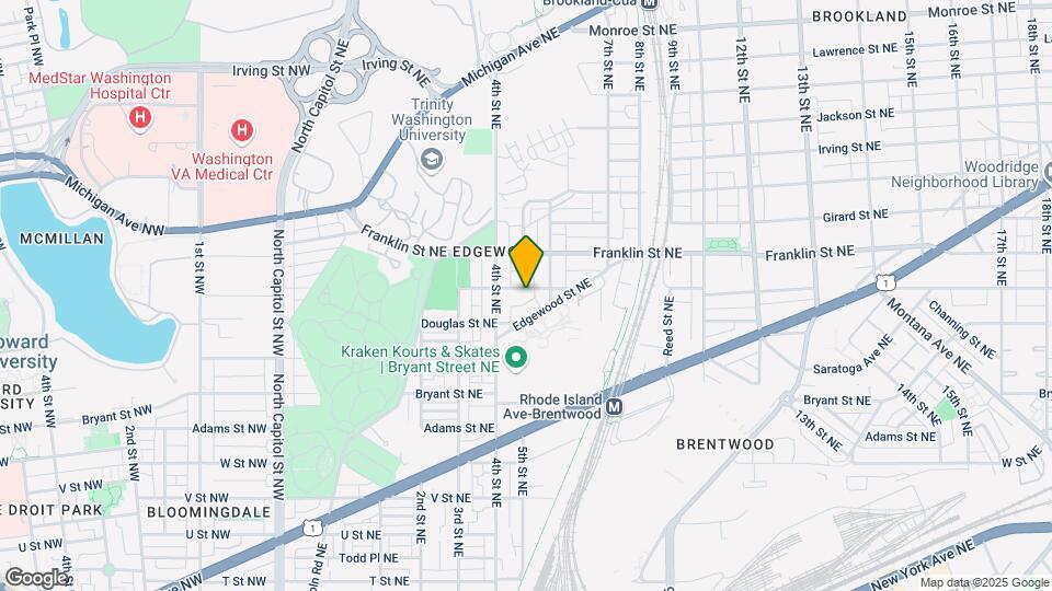 429 Evarts St NE Mapa y Detalles de la Ubicación