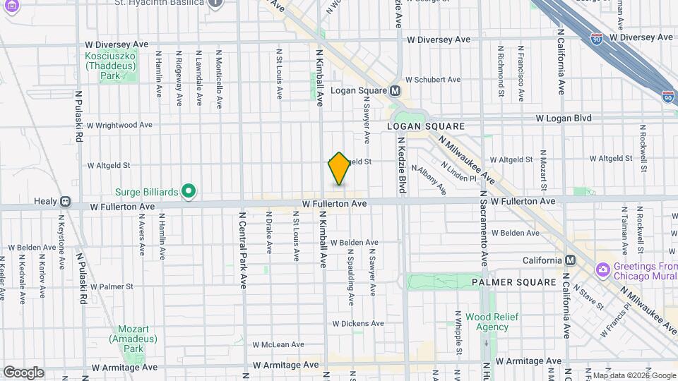 2414 N Spaulding Ave Map and Location Details